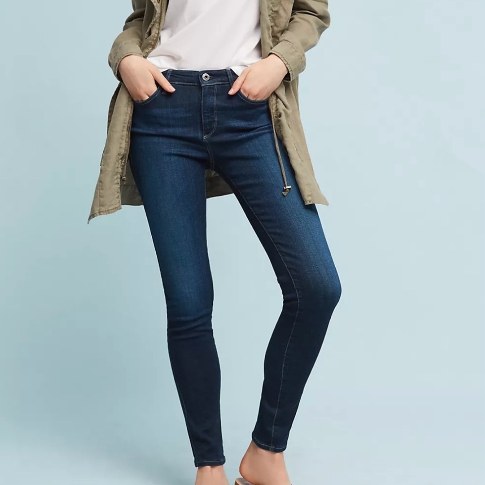 AG The Abbey Mid-Rise Skinny Ankle Jeans